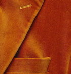 Favourbrook - Newport Slim-Fit Cotton-Blend Velvet Tuxedo Jacket - Orange