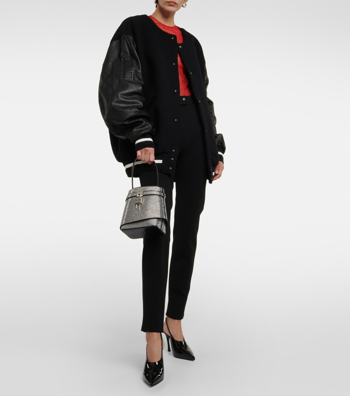 Givenchy Shark Lock crystal-embellished bucket bag Givenchy