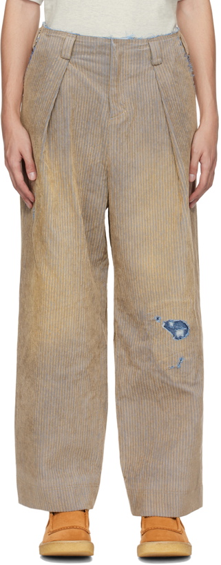 Photo: ADER error Beige Distressed Trousers