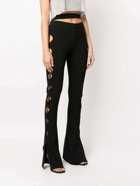 ANDREADAMO - Stretch Knit Cut-out Flared Trousers