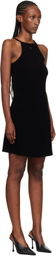 Courrèges Black Spongy Heritage Minidress