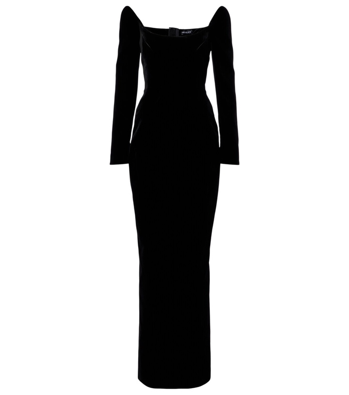 Photo: Mugler re/edit Les Méduses velvet corset gown