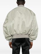 ENTIRE STUDIOS Grey Satin Bomber Jacket