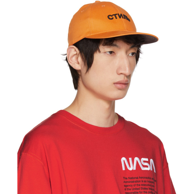 Heron Preston Orange Style Cap Heron Preston