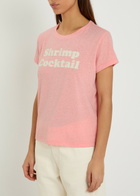 Mother The Boxy Goodie Goodie Appliquéd Jersey T-shirt Pink