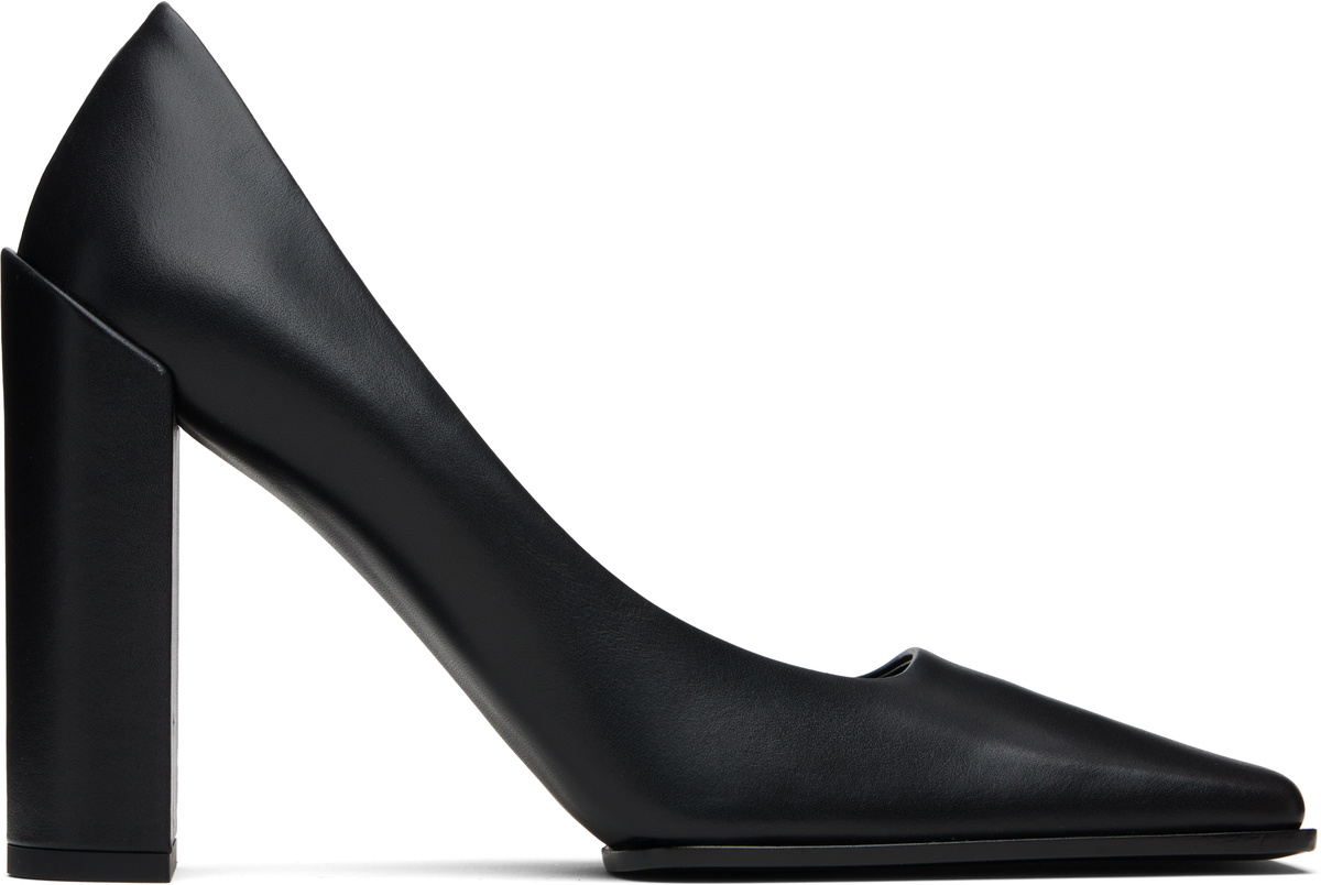 ALAÏA Black Shiny Calf 90 Heels ALAÏA
