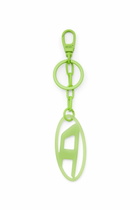 Diesel Oval D charm/key ring in metal and resin - Charms and Keyrings - Unisex - Green