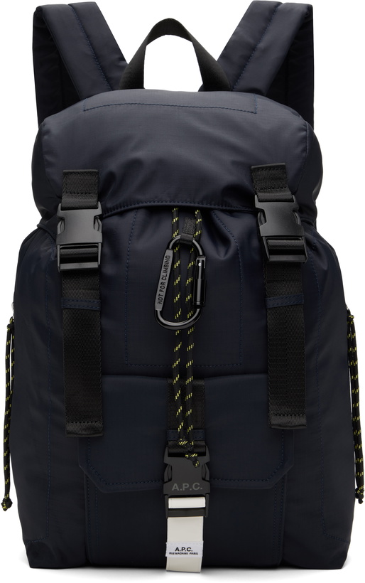 Photo: A.P.C. Navy Trek Backpack