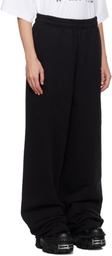VETEMENTS Black Oval Logo Sweatpants