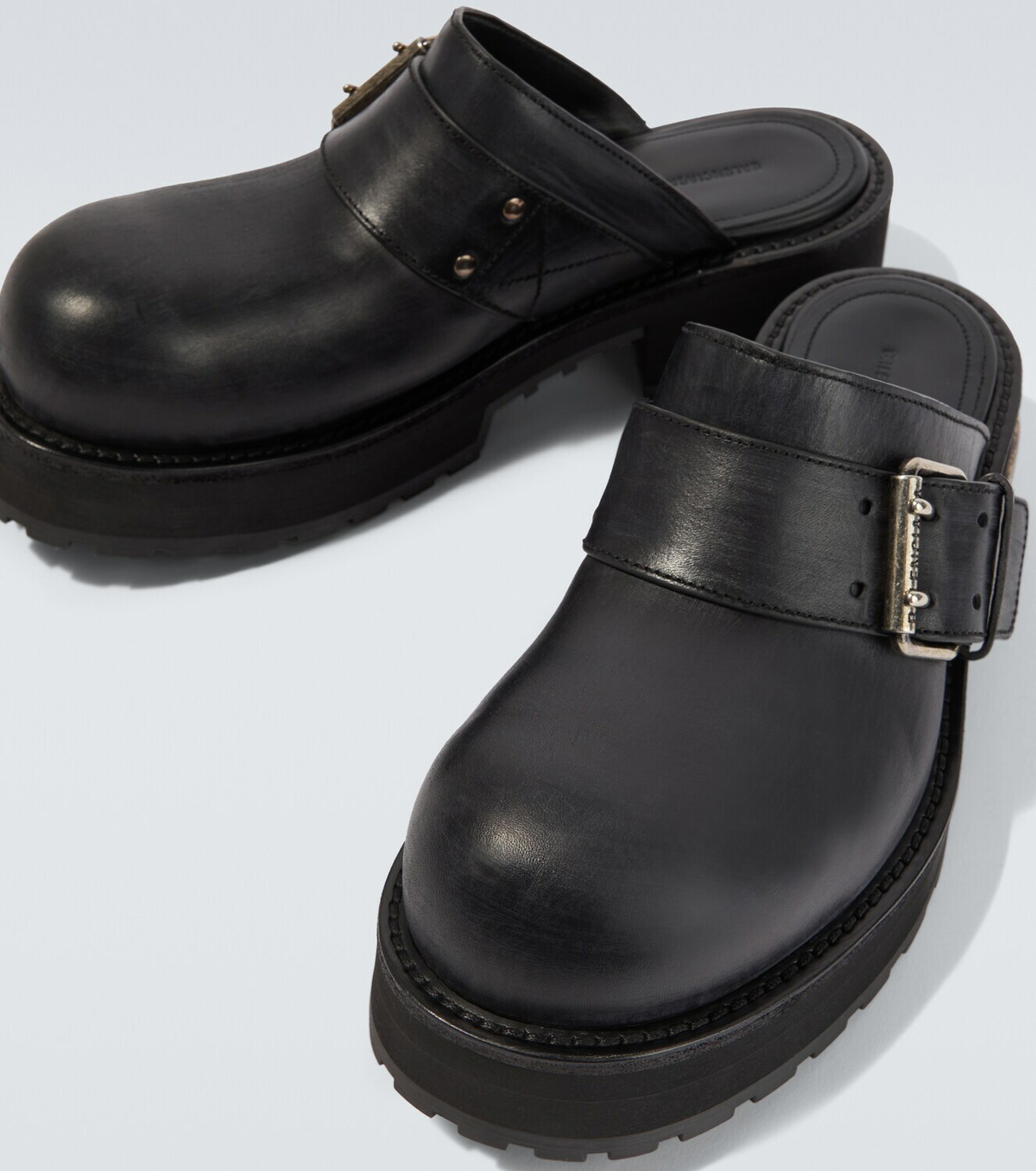 Balenciaga Venom leather mules