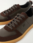 Church's - Repton Textured-Leather and Deerskin Sneakers - Brown