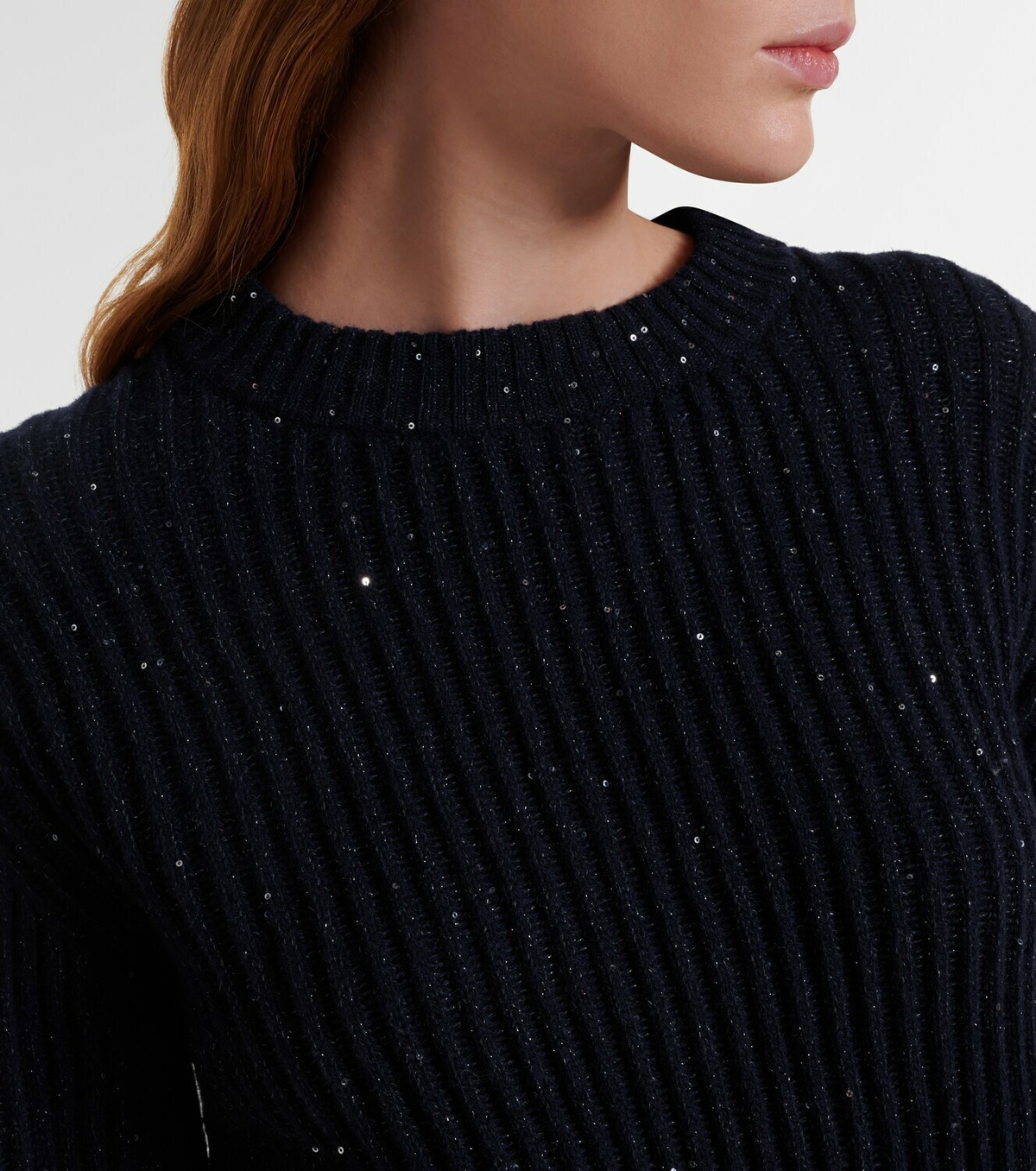 Brunello Cucinelli Sequined cashmere and wool-blend sweater
