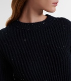 Brunello Cucinelli Sequined cashmere and wool-blend sweater