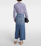 Citizens of Humanity Circolo Reworked denim maxi skirt