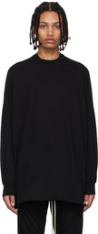 Rick Owens Drkshdw Black Organic Cotton Sweatshirt