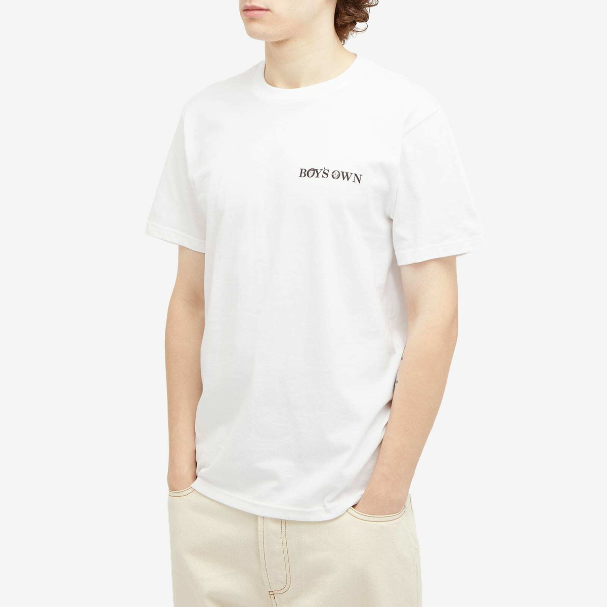 Boys Own Men's Police Brutality Print T-Shirt in White