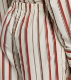 SIR Alva striped cotton wide-leg pants