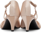 ABRA Beige Double Shoe Kitten Heels
