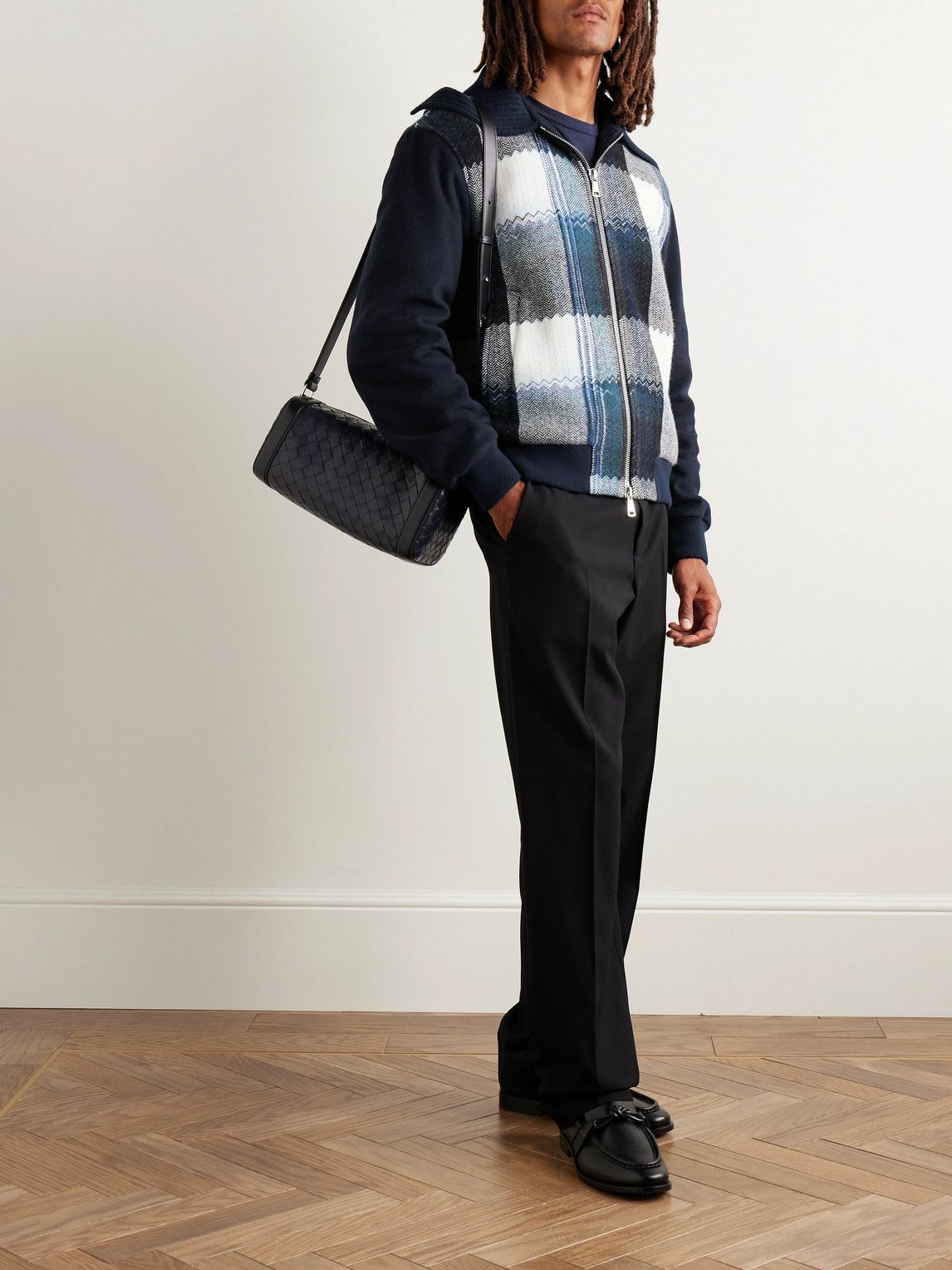 Missoni - Checked Wool Bomber Jacket - Black