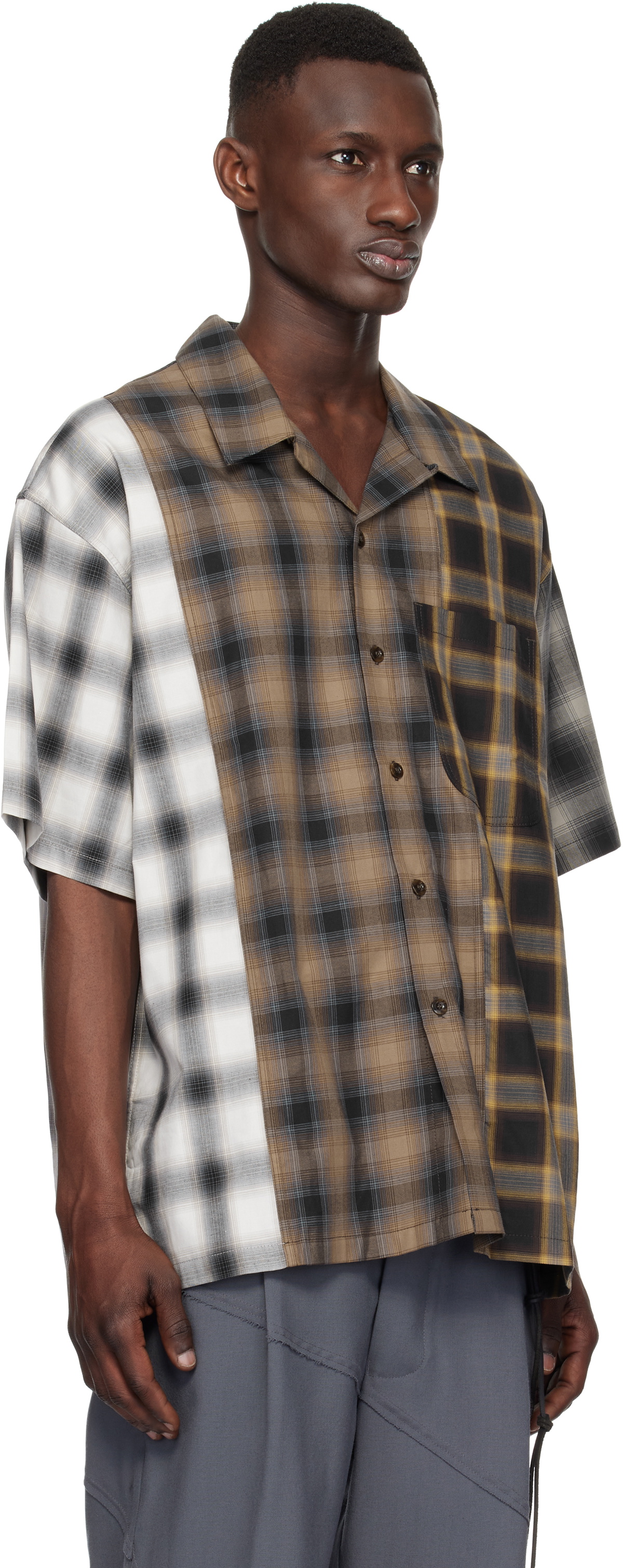 Song for the Mute Multicolor Button Up Gym Shirt Song for the Mute
