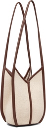 HEREU Off-White Calella Bucket Canvas Bag