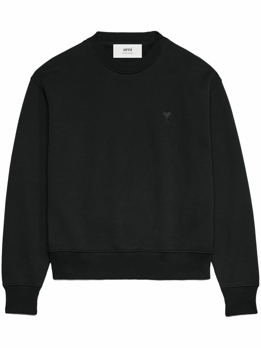 AMI Paris Black Ami De Coeur Cotton Sweatshirt