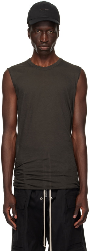 Photo: Rick Owens Gray Porterville Basic Tank Top