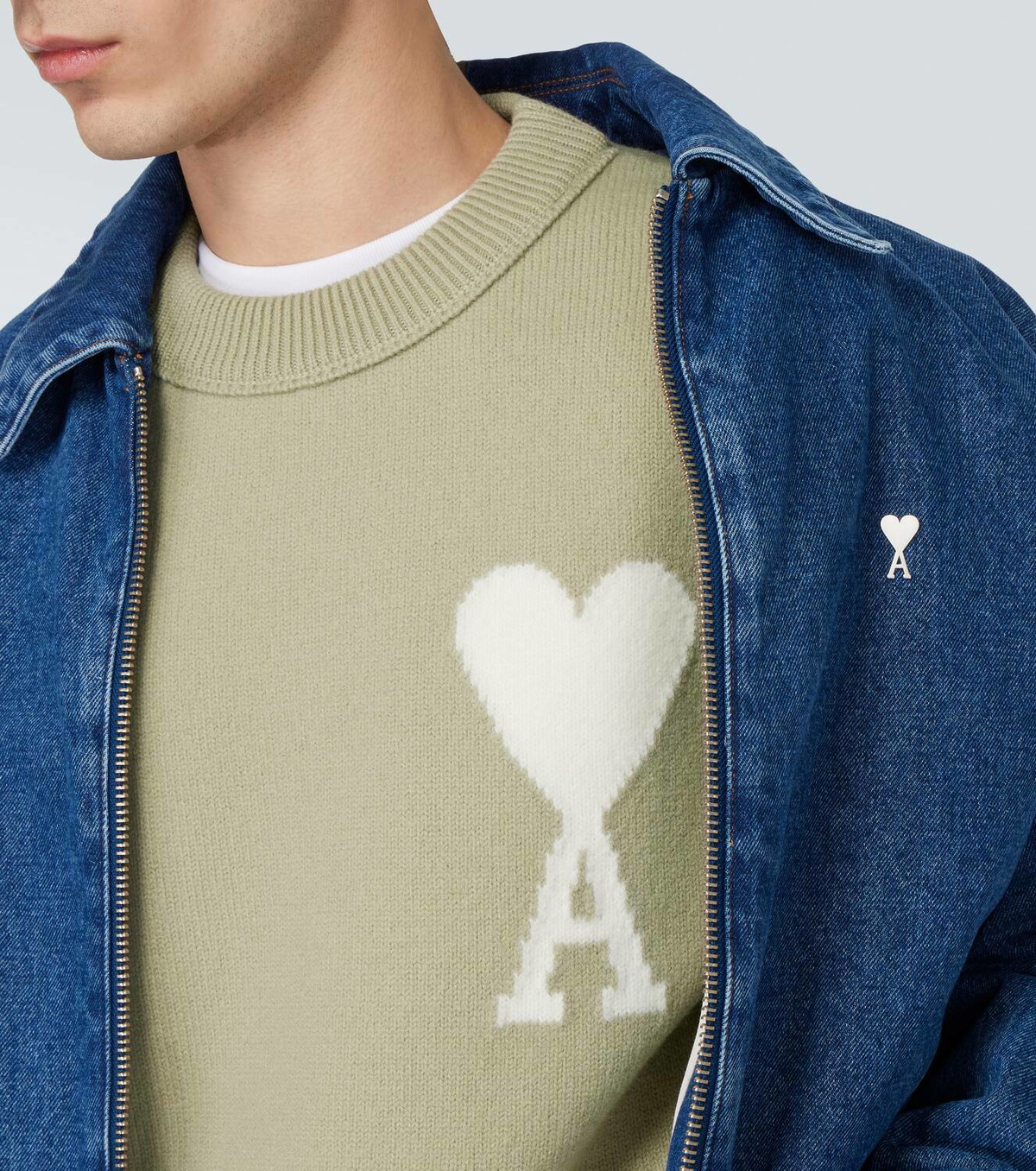 Ami Paris Ami De Cœur wool sweater