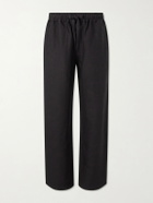 Saman Amel - Straight-Leg Linen Trousers - Black