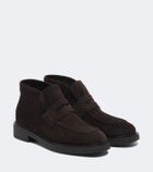 Gianvito Rossi Brogue suede ankle boots