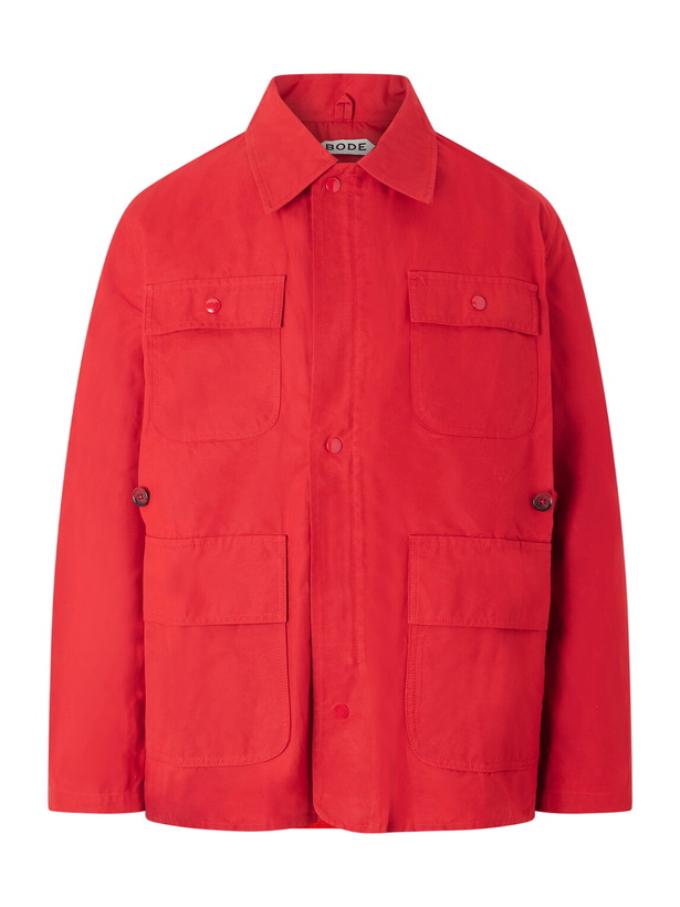 Photo: BODE - Hunting Waxed-Cotton Jacket - Red