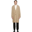 Issey Miyake Men Beige Gabardine Coat