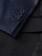 Fendi - Tie-Dyed Linen, Cotton and Silk-Blend Blazer - Gray