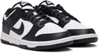 Nike White & Black Dunk Low Sneakers