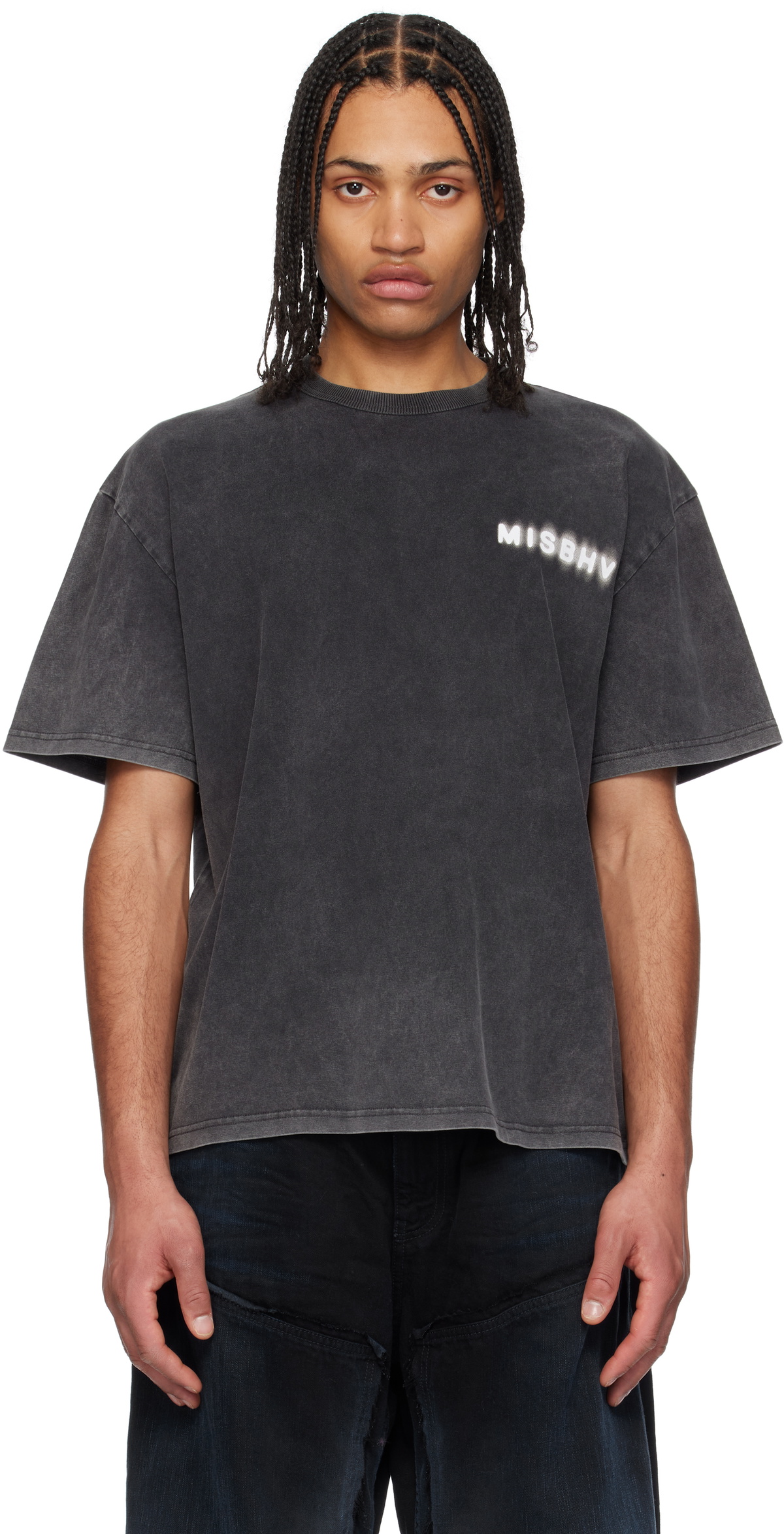 【関税込み】MISBHV ブラック Ibiza クロシェ Tシャツ MISBHV Black Ibiza T-Shirt MISBHV