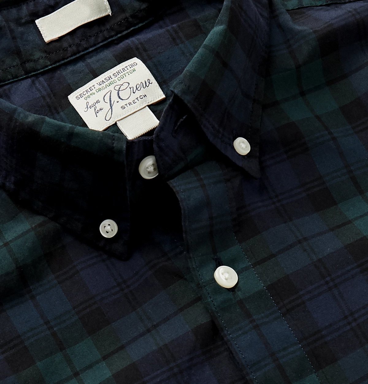 J.Crew: Secret Wash Organic Cotton Poplin Shirt For Men