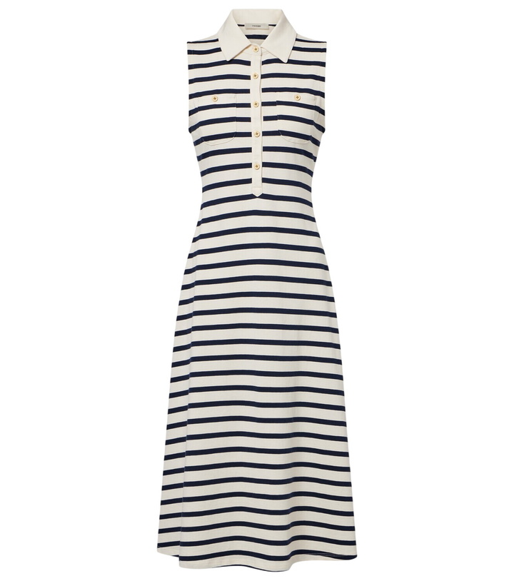 Photo: Frame Sea Breeze striped cotton polo dress