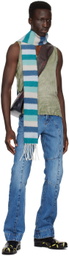 Edward Cuming Khaki Raw Edge Tank Top