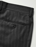 Dunhill - Mayfair Slim-Fit Tapered Pinstriped Wool-Twill Suit Trousers - Gray