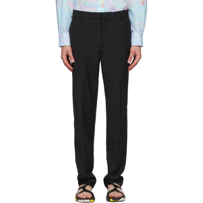 Photo: Maison Kitsune Black Large Tailored Trousers