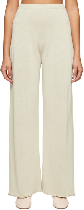 Photo: LOW CLASSIC Beige Semi-Sheer Lounge Pants