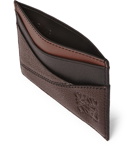 Loewe - Puzzle Full-Grain Leather Cardholder - Brown