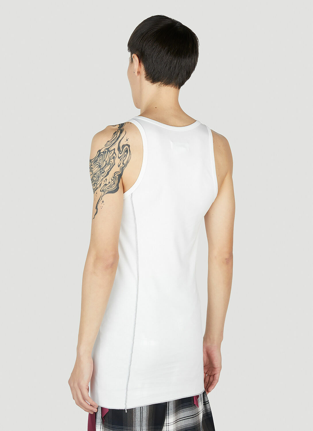 Sulvam Long Tank Top