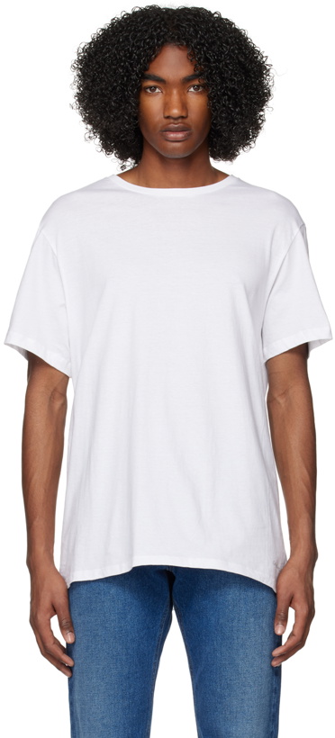 Photo: Calvin Klein Underwear Three-Pack White T-Shirts