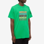 Moncler Men's Genius Dot Logo T-Shirt in Green