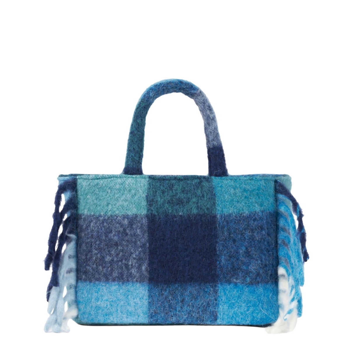 MC2 Saint Barth Colette Blanket Handbag With Check Print