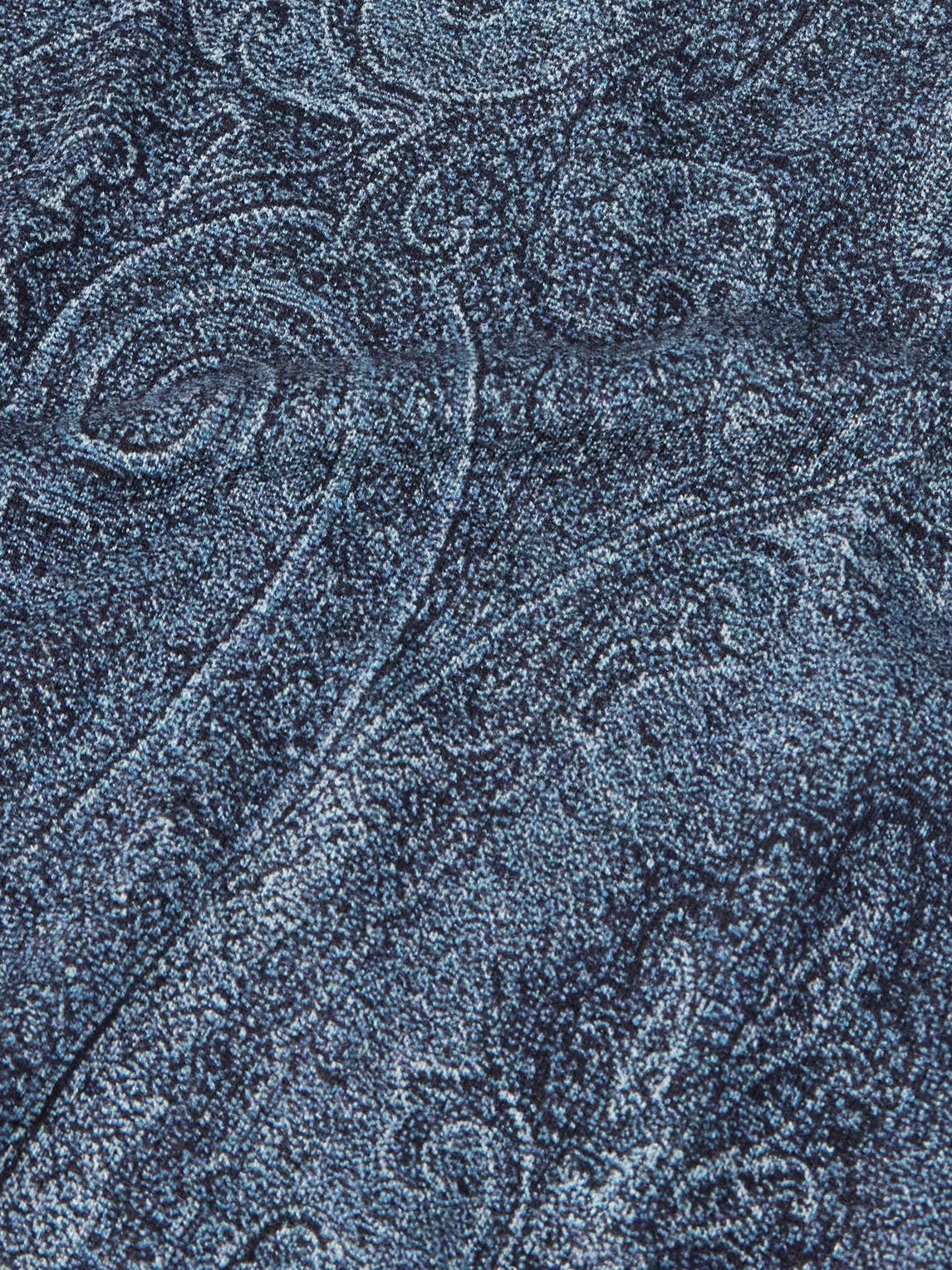Etro - Paisley-Print Silk and Cashmere-Blend Sweater - Blue