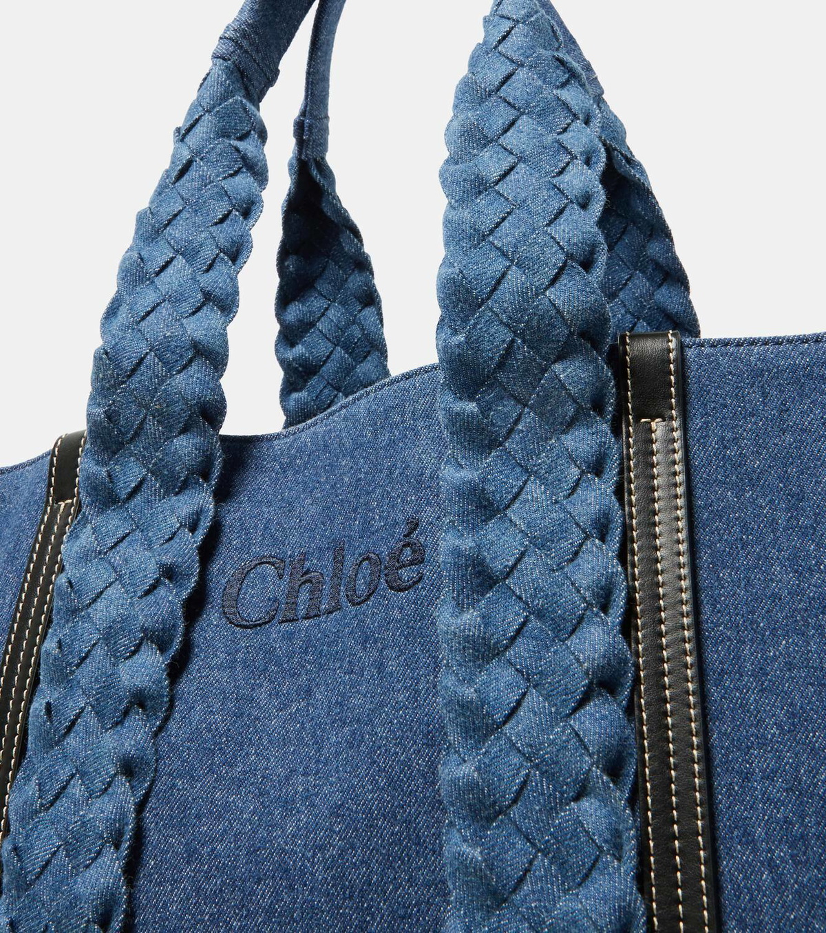 Chloé Woody Medium denim tote bag Chloe