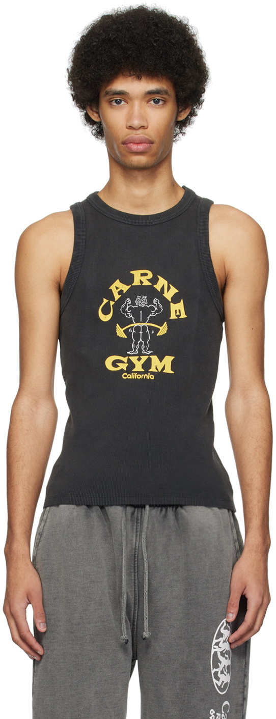 Carne Bollente Black Bunny Bliss Tank Top Carne Bollente