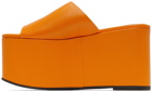 SIMONMILLER Orange Blackout Platform Sandals